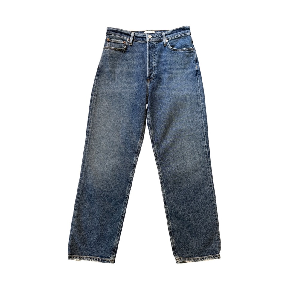 AGOLDE 90s Pinch Waist Jeans Medium Blue High Rise Straight‎ Leg A215B-1767 6 28